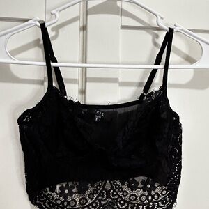 Iris Black Lace Bralette